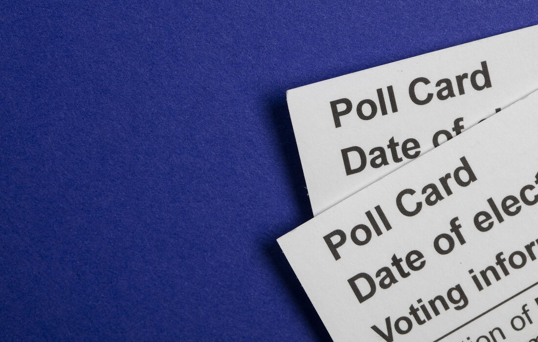 UK polling card