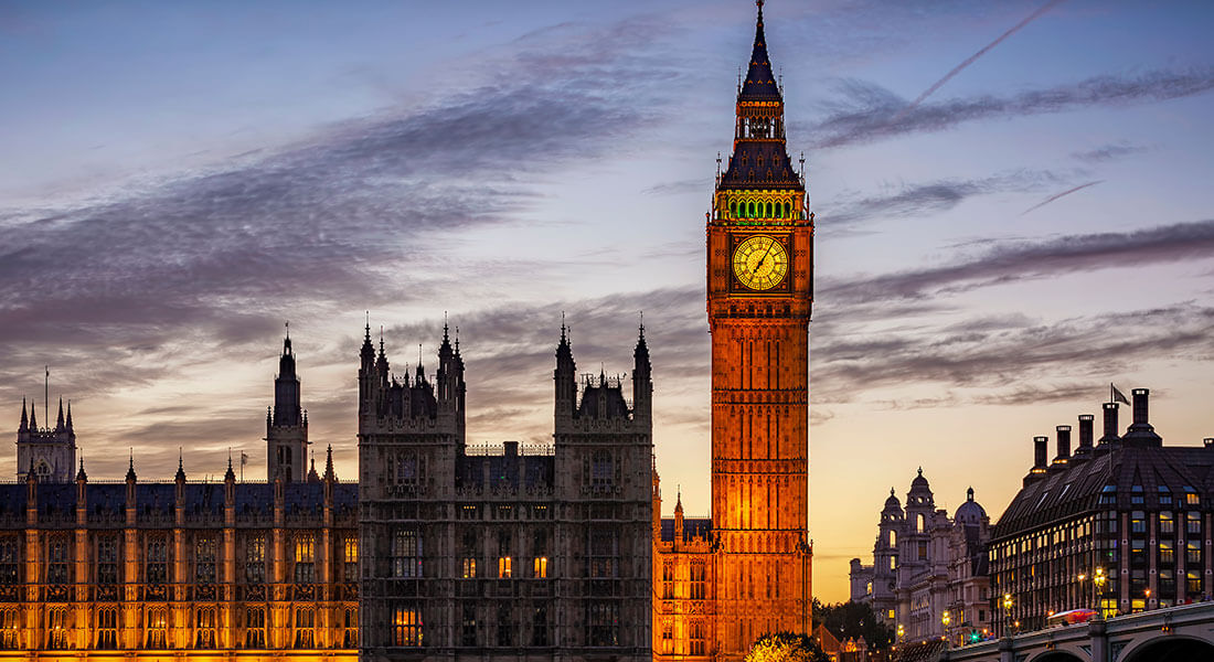 Big Ben at dusk