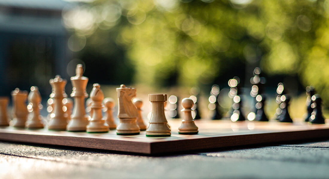 Chess board outside